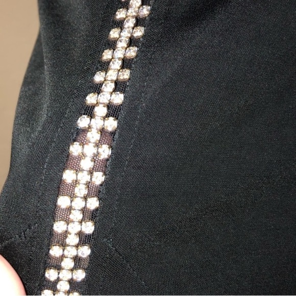 “CACHE” Curvy Rhinestone Evening Dress - Picture 12 of 15